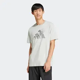 adidas: Серая футболка 