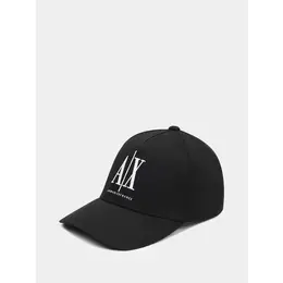Armani Exchange: Чёрная кепка 