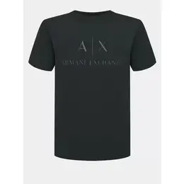 Armani Exchange: Тёмная футболка 