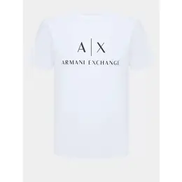 Armani Exchange: Белая футболка 