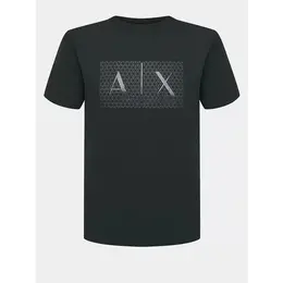 Armani Exchange: Тёмная футболка 