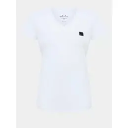 Armani Exchange: Белая футболка 