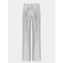 Armani Exchange: Серебристые джинсы 