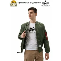 ALPHA INDUSTRIES: Зелёная куртка 