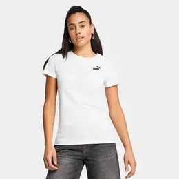 PUMA: Белая футболка  Ess