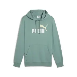 PUMA: Зелёная толстовка  Ess
