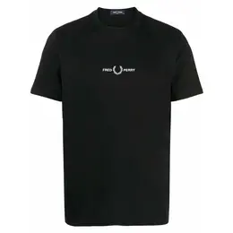 FRED PERRY: Чёрная футболка 