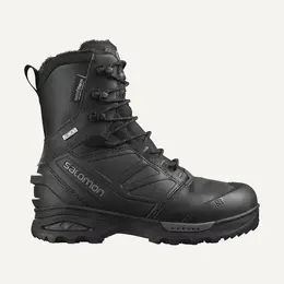 Salomon: Чёрные ботинки 
