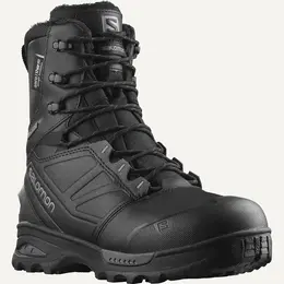 Salomon: Чёрные ботинки 