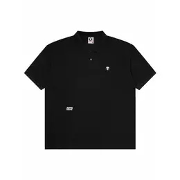 AAPE BY A BATHING APE: Чёрное поло 