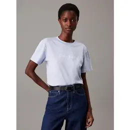 CALVIN KLEIN: Голубая футболка 