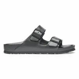 Birkenstock: Серые сабо  Arizona