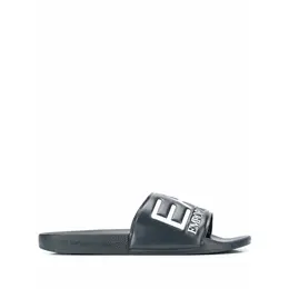 EA7 EMPORIO ARMANI: Синие шлёпанцы 