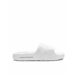 adidas: Серебристые шлёпанцы  Adilette
