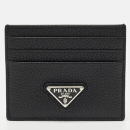 Prada: Чёрный картхолдер 