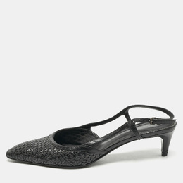 Bottega Veneta: Чёрные туфли  Intrecciato