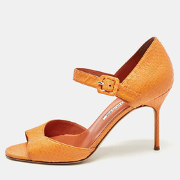 Manolo Blahnik: Оранжевые сандалии 