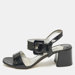 Prada: Чёрные сандалии 