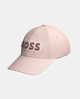 BOSS Orange: Розовая кепка 