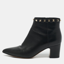 Valentino: Чёрные ботинки  Rockstud
