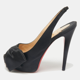 Christian Louboutin: Чёрные босоножки 