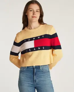 Tommy Jeans: Жёлтый свитер 