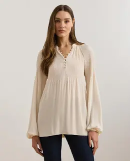 Lauren Ralph Lauren: Блуза с длинным рукавом 