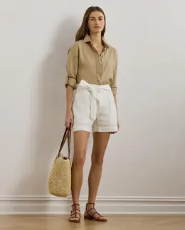 Lauren Ralph Lauren: Шорты с поясом 