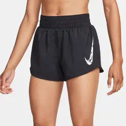 Nike: Чёрные шорты  Swoosh