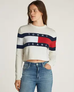 Tommy Jeans: Белый свитер 