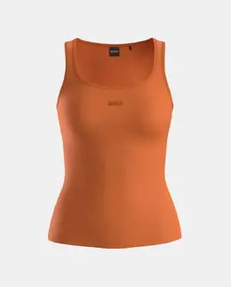 BOSS Orange: Оранжевая футболка 