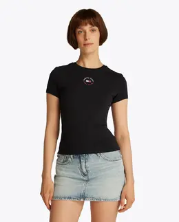 Tommy Jeans: Чёрная футболка 