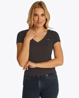 Tommy Jeans: Обтягивающая футболка 