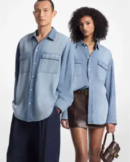 MICHAEL Michael Kors: Рубашка с воротником 