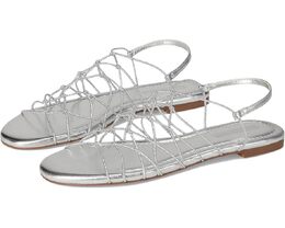 Steve Madden: Серебристые сандалии 