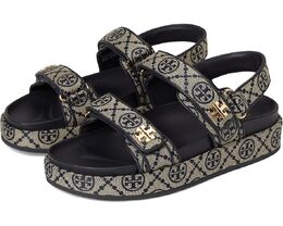Tory Burch: Синие сандалии  Kira