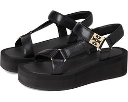 Tory Burch: Чёрные сандалии 
