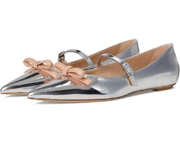 Stuart Weitzman: Серебристые балетки  Stuart