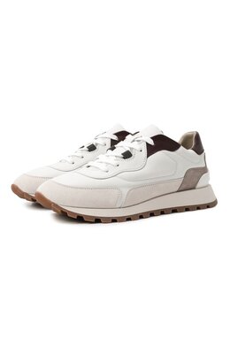 Brunello Cucinelli: Белые кроссовки 