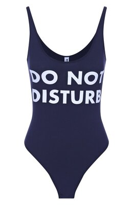 Moschino: Синий боди 
