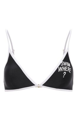 Moschino: Топ с принтом 