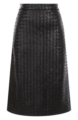 Bottega Veneta: Кожаная юбка 