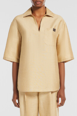 Max Mara: Блуза оверсайз 