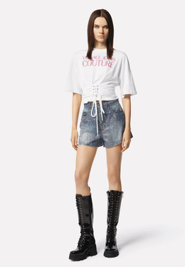 VERSACE JEANS COUTURE: Белый топ 