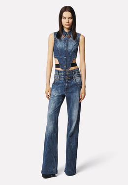 VERSACE JEANS COUTURE: Расклешённые джинсы 