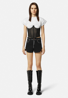 VERSACE JEANS COUTURE: Белый топ 
