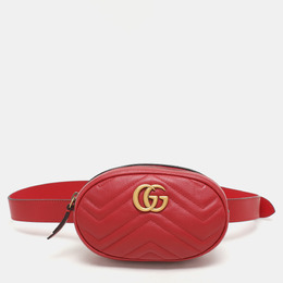 Gucci: Красная сумка  GG Marmont