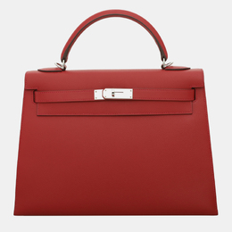 Hermes: Красная сумка  Kelly 32