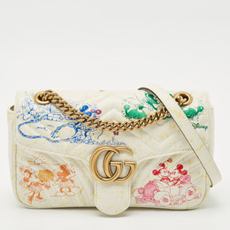 Gucci: Многоцветная сумка  GG Marmont