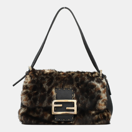 Fendi: Коричневая сумка  Selleria